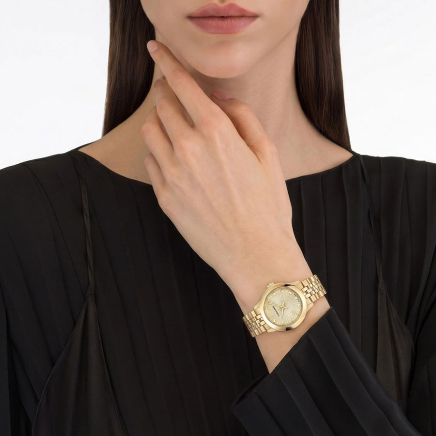 שעון Ferragamo עם יהלומים מקולקציית DUO, שעון לאישה ,SFSA00926