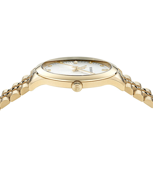 שעון Ferragamo עם יהלומים מקולקציית Duo, שעון לגבר ,דגם SFTV00425