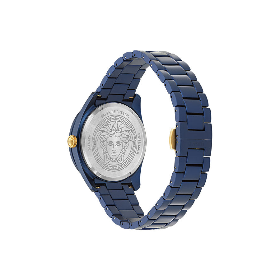 שעון Versace מקולקציית V-Dome Aluminum Bracelet Watch, שעון יוניסקס ,דגם VE0M00325