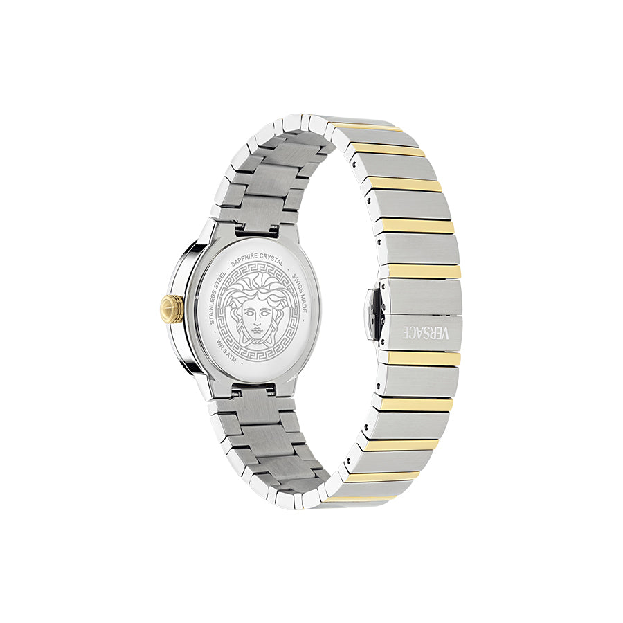 שעון Versace מקולקציית GRECA LOGO PEARL, שעון לאישה ,דגם VE0S00325