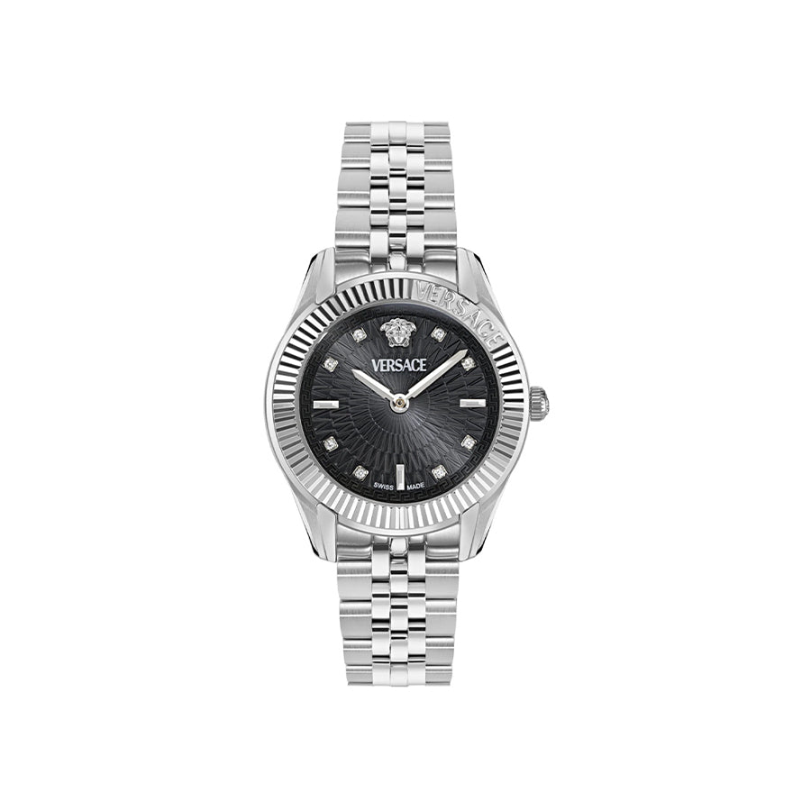 שעון Versace מקולקציית GRECA TIME WITH DIAMONDS, שעון לאישה ,דגם VE9CA0525