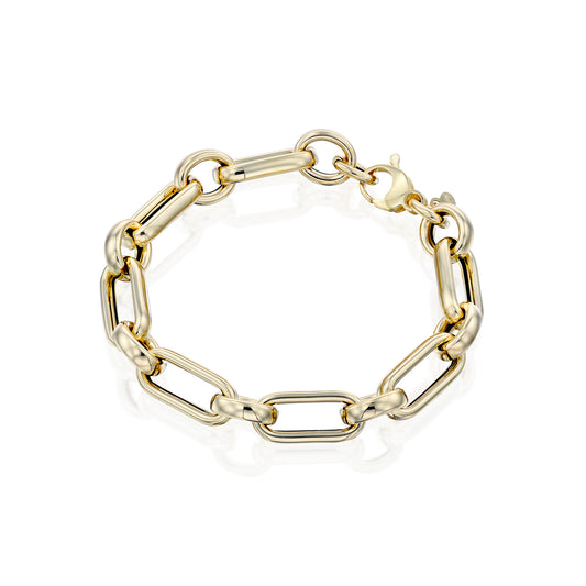 צמיד חוליות ,זהב 14 K, דגם POZB277-255386-20