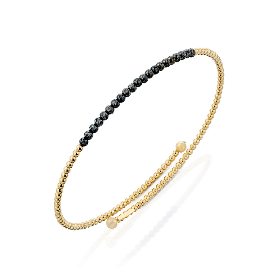 צמיד קשיח מזהב 14K ,דגם POZB98-BXM0322-349