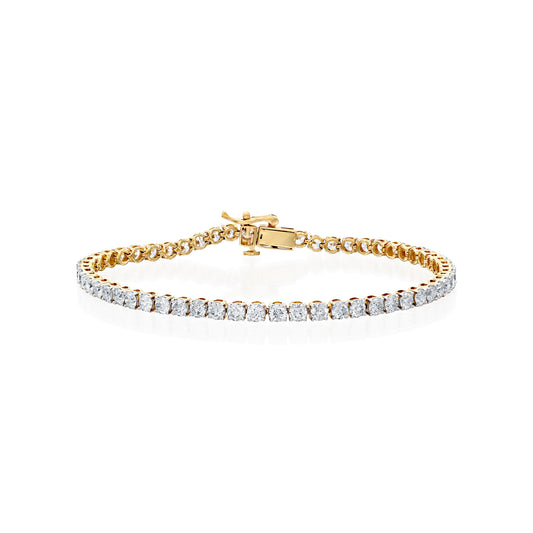 צמיד טניס, זהב 14K, משובץ יהלומי מעבדה במשקל 6.00CT, דגם POZBDLBF01610