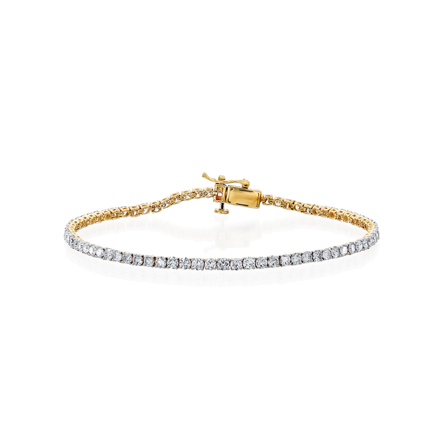 צמיד טניס, זהב 14K, משובץ יהלומי מעבדה במשקל 4.00CT, דגם POZBDLBF04283