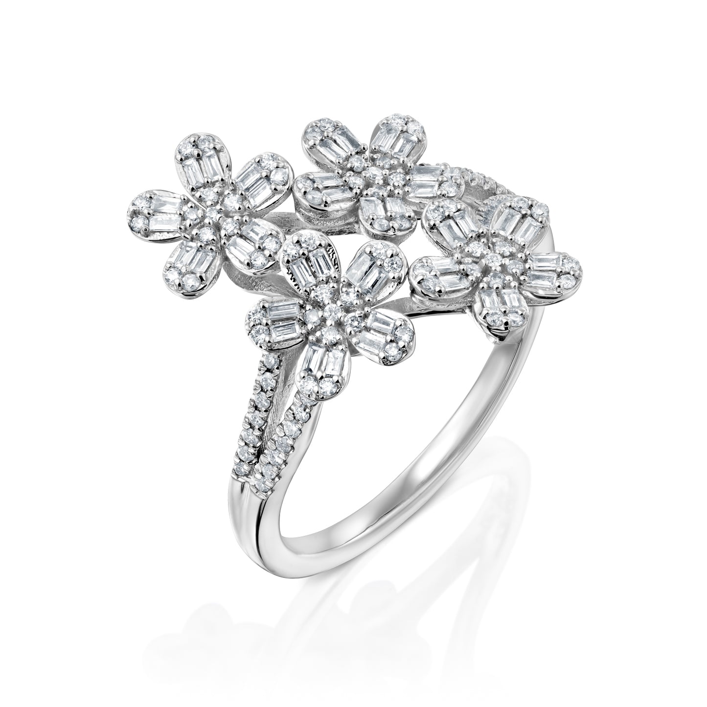 טבעת , זהב 14K, משובצת 0.60 קראט יהלומים, דגם POZRDSRF31984