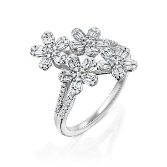 טבעת , זהב 14K, משובצת 0.60 קראט יהלומים, דגם POZRDSRF31984