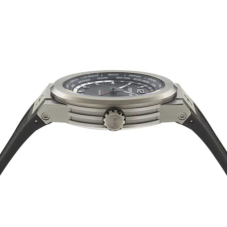 שעון Ferragamo מקולקציית F-80 GMT Worldtime, שעון לגבר ,דגם SFHA00224