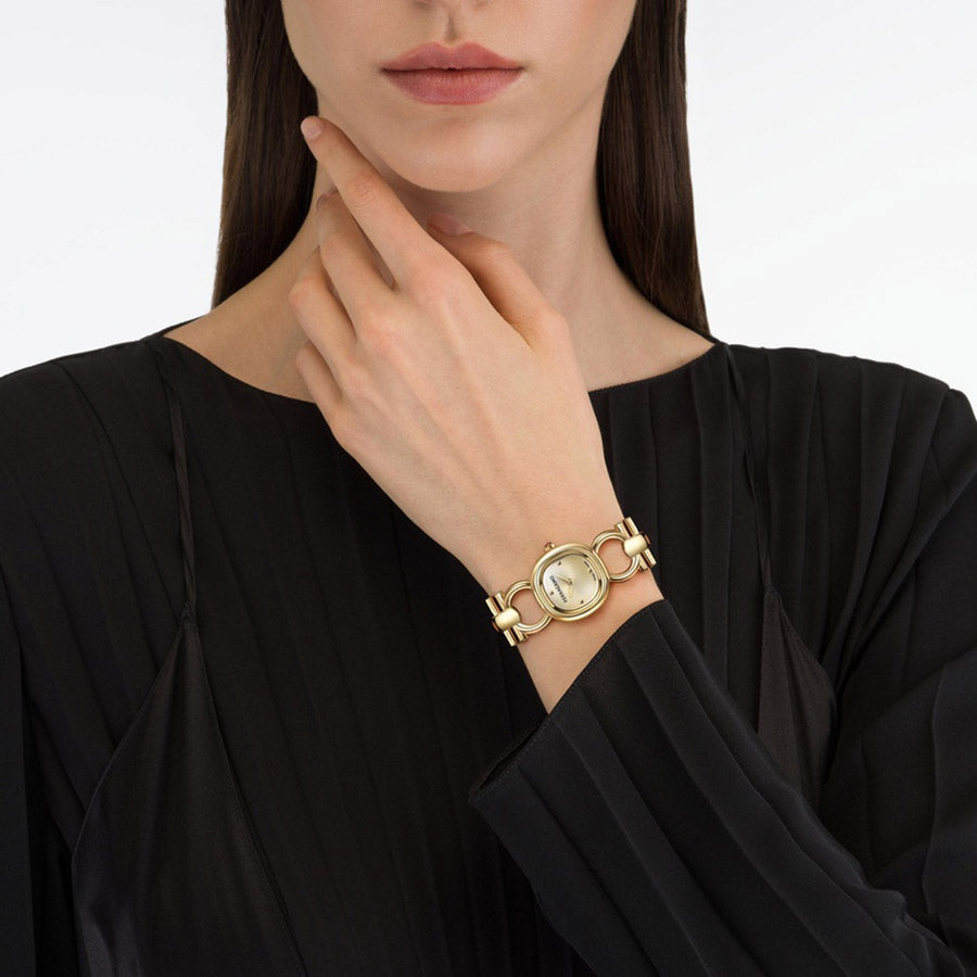 שעון Ferragamo מקולקציית Double Gancini Petite, שעון לאישה ,דגם SFJI00126