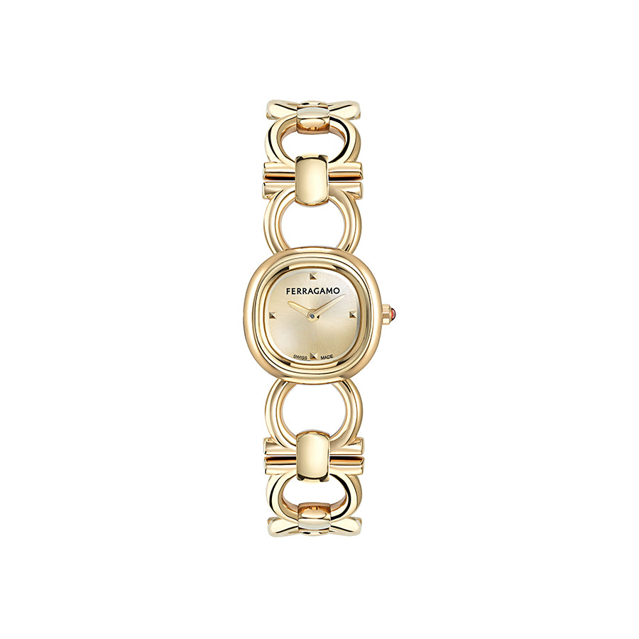 שעון Ferragamo מקולקציית Double Gancini Petite, שעון לאישה ,דגם SFJI00126