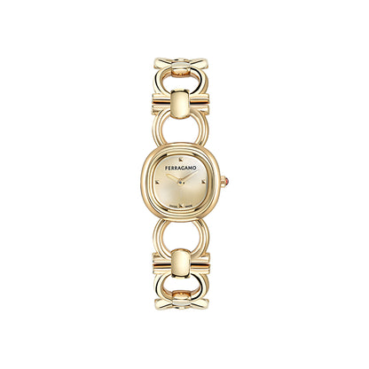 שעון Ferragamo מקולקציית Double Gancini Petite, שעון לאישה ,דגם SFJI00126