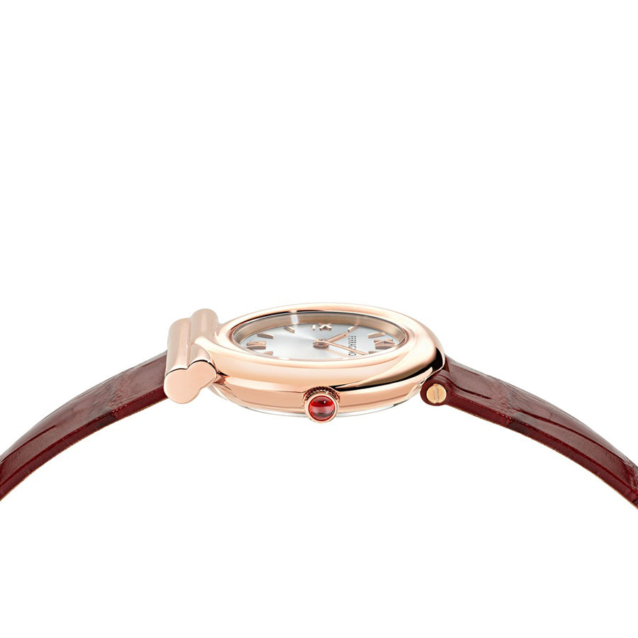 שעון Ferragamo עם יהלומים מקולקציית Gancini Twisted, שעון לאישה ,דגם SFJK00226