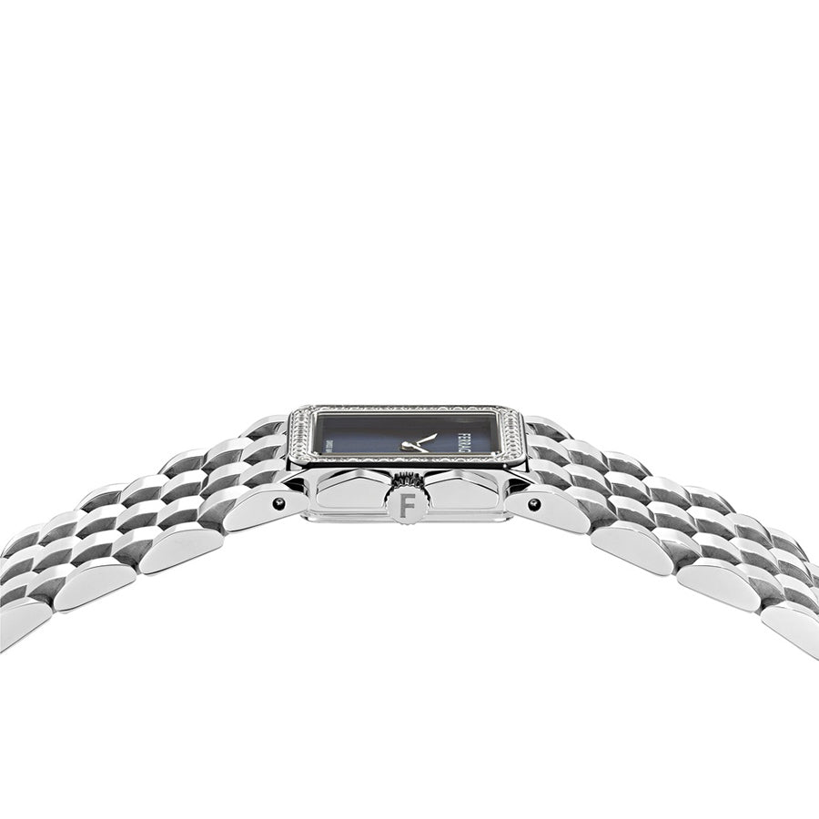 שעון Ferragamo מקולקציית Manchette עם אמרלד ויהלומים, שעון לאישה ,דגם SFJM00526