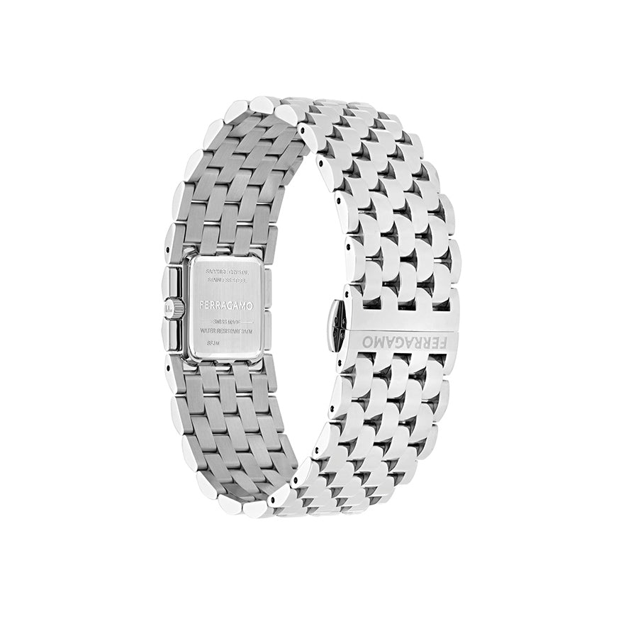 שעון Ferragamo מקולקציית Manchette עם אמרלד ויהלומים, שעון לאישה ,דגם SFJM00526