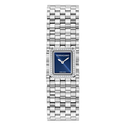 שעון Ferragamo מקולקציית Manchette עם אמרלד ויהלומים, שעון לאישה ,דגם SFJM00526