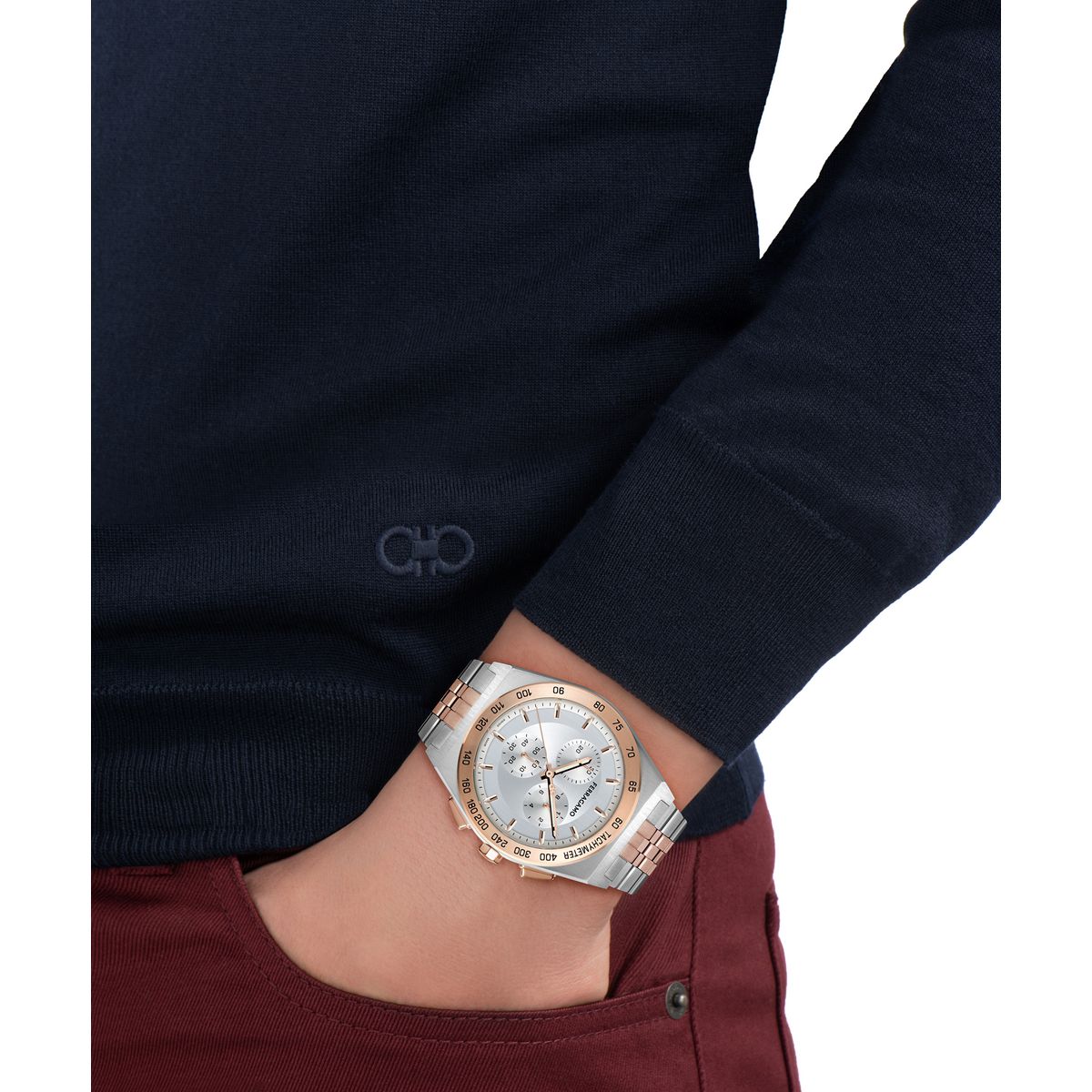 שעון FERRAGAMO לגבר מקולקציית SF SPORT LUXURY – VEGA CHRONO, דגם SFJR00426