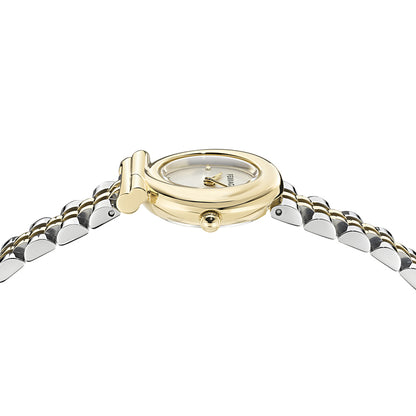 שעון Ferragamo עם יהלומים מקולקציית Gancini Twisted, שעון לאישה ,דגם SFNN00226