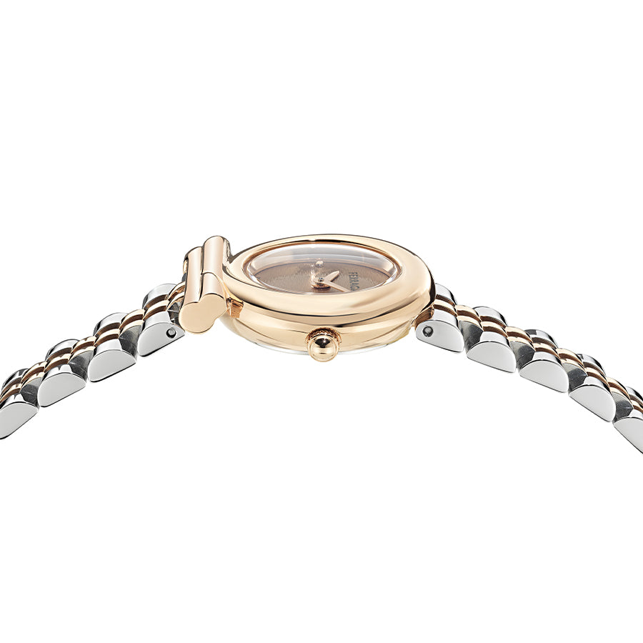 שעון Ferragamo עם יהלומים מקולקציית Gancini Twisted, שעון לאישה ,דגם SFNN00326