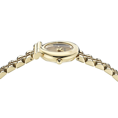 שעון Ferragamo עם יהלומים מקולקציית Gancini Twisted, שעון לאישה ,דגם SFNN00426