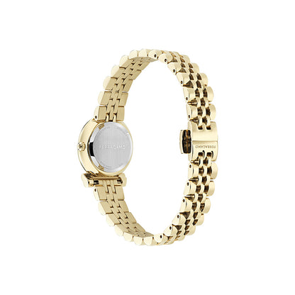 שעון Ferragamo עם יהלומים מקולקציית Gancini Twisted, שעון לאישה ,דגם SFNN00426