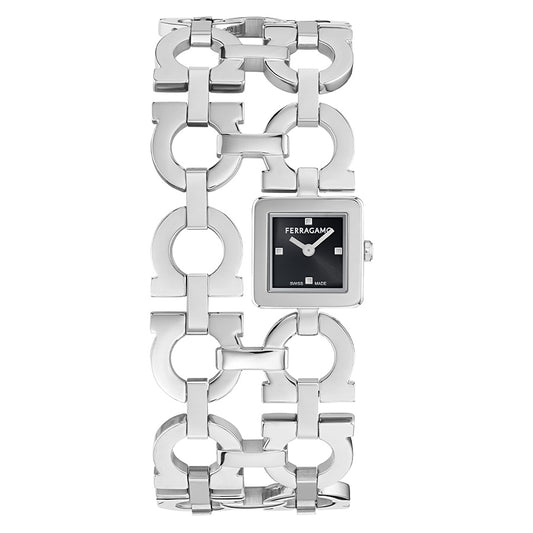 שעון Ferragamo מקולקציית Double Gancini New, שעון לאישה ,דגם SFNQ00126