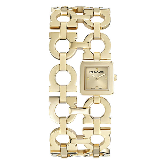 שעון Ferragamo מקולקציית Double Gancini New, שעון לאישה ,דגם SFNQ00226