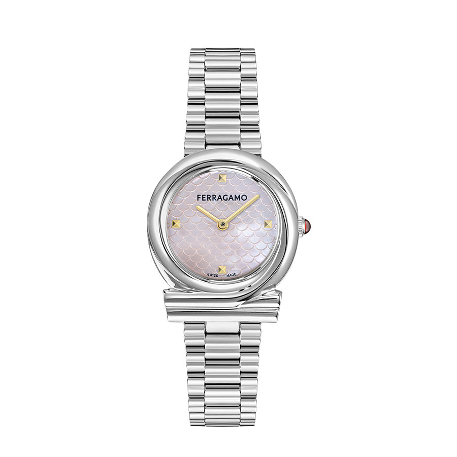 שעון Ferragamo מקולקציית Gancini Twisted, שעון לאישה ,דגם SFTG00325