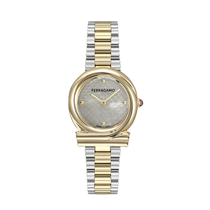 שעון Ferragamo מקולקציית Gancini Twisted, שעון לאישה ,דגם SFTG00425