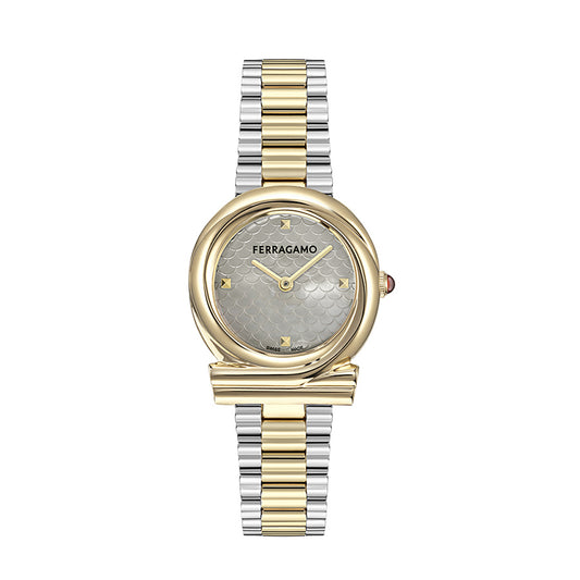 שעון Ferragamo מקולקציית Gancini Twisted, שעון לאישה ,דגם SFTG00425