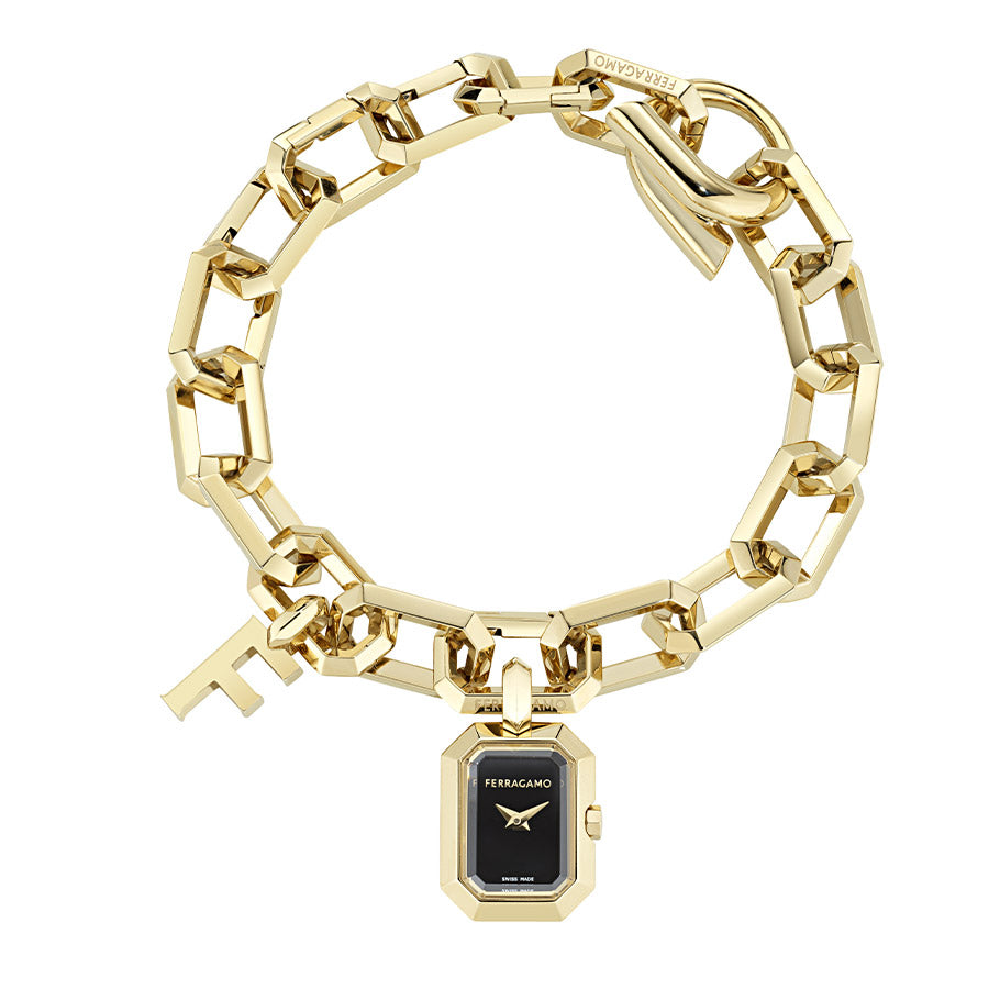 שעון-צמיד Ferragamo מקולקציית CRYSTAL TANK PETITE, שעון לאישה ,דגם SFTQ00225