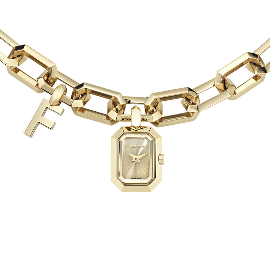 שעון-תליון Ferragamo מקולקציית CHARM, שעון לאישה ,דגם SFTQ00425