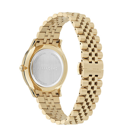 שעון Ferragamo עם יהלומים מקולקציית Duo, שעון לגבר ,דגם SFTV00425