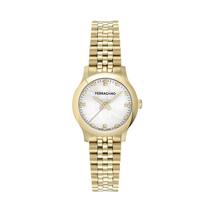 שעון Ferragamo עם יהלומים מקולקציית DUO, שעון לאישה ,דגם SFTY00425