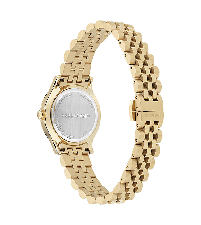 שעון Ferragamo עם יהלומים מקולקציית DUO, שעון לאישה ,דגם SFTY00425