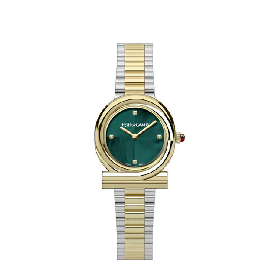 שעון Ferragamo מקולקציית Gancini Twisted, שעון לאישה ,דגם SFVB01425