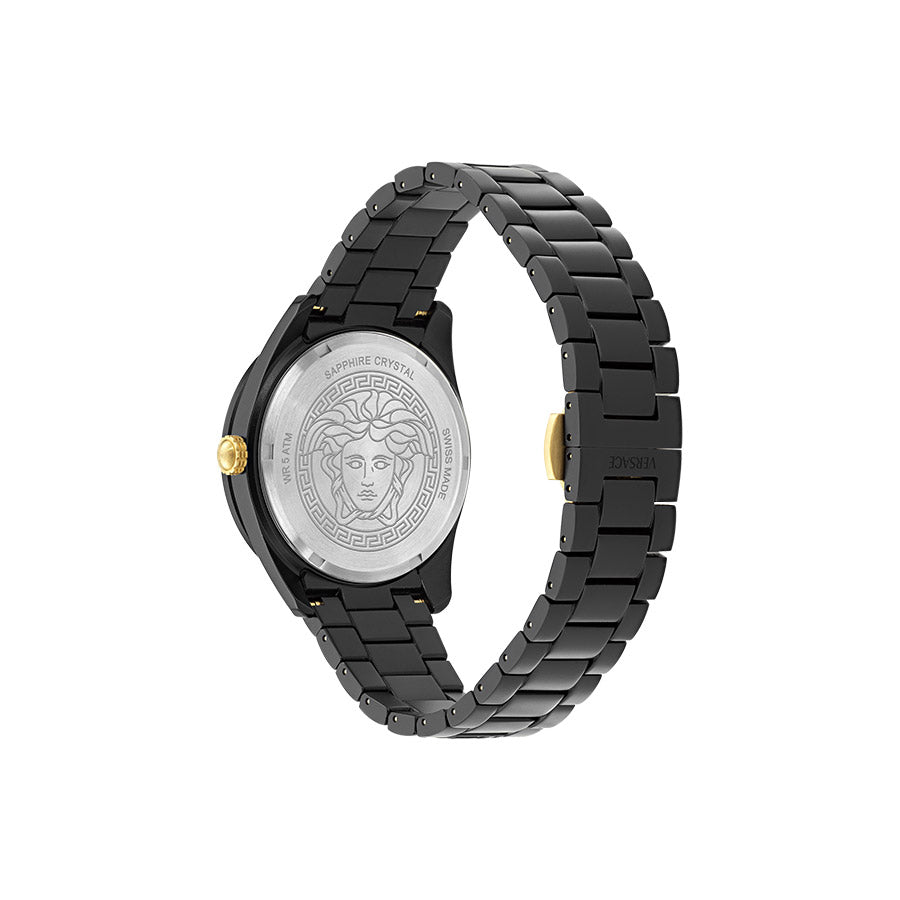 שעון Versace מקולקציית V-Dome Aluminum Bracelet Watch, שעון יוניסקס ,דגם VE0M00425