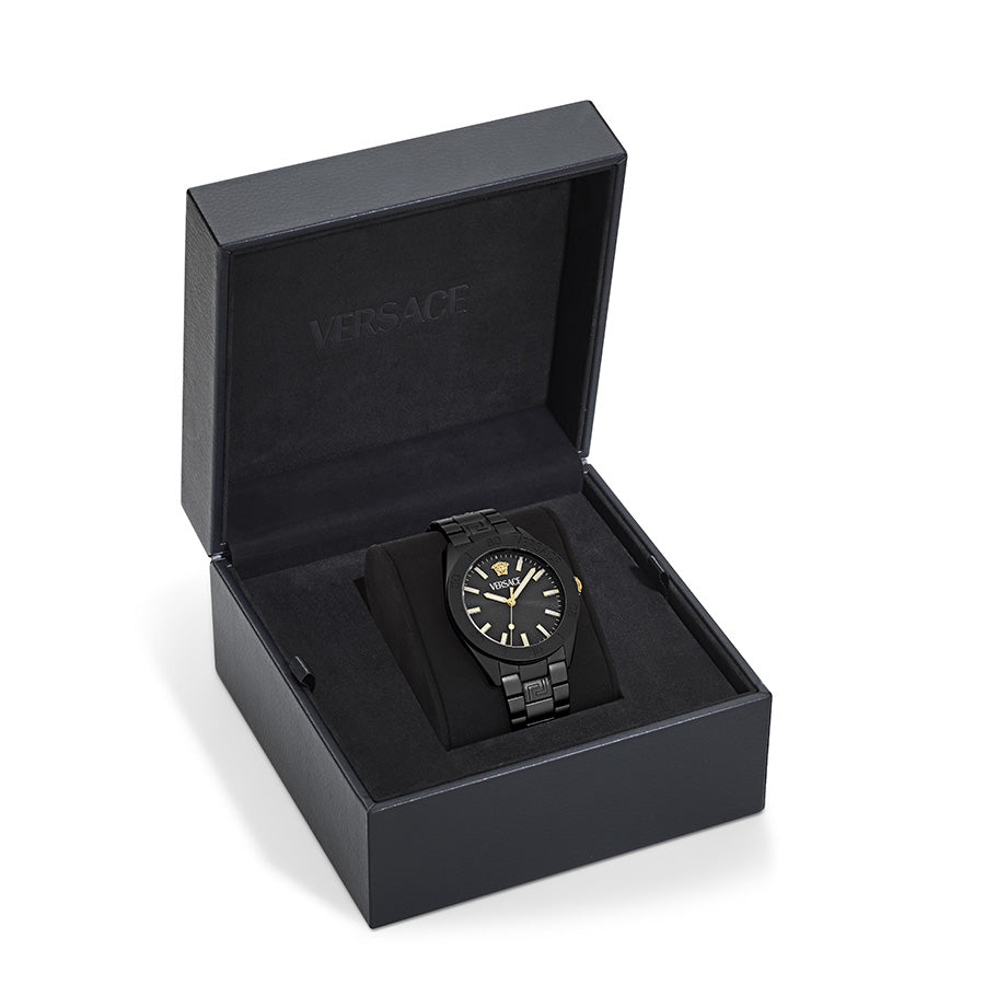 שעון Versace מקולקציית V-Dome Aluminum Bracelet Watch, שעון יוניסקס ,דגם VE0M00425