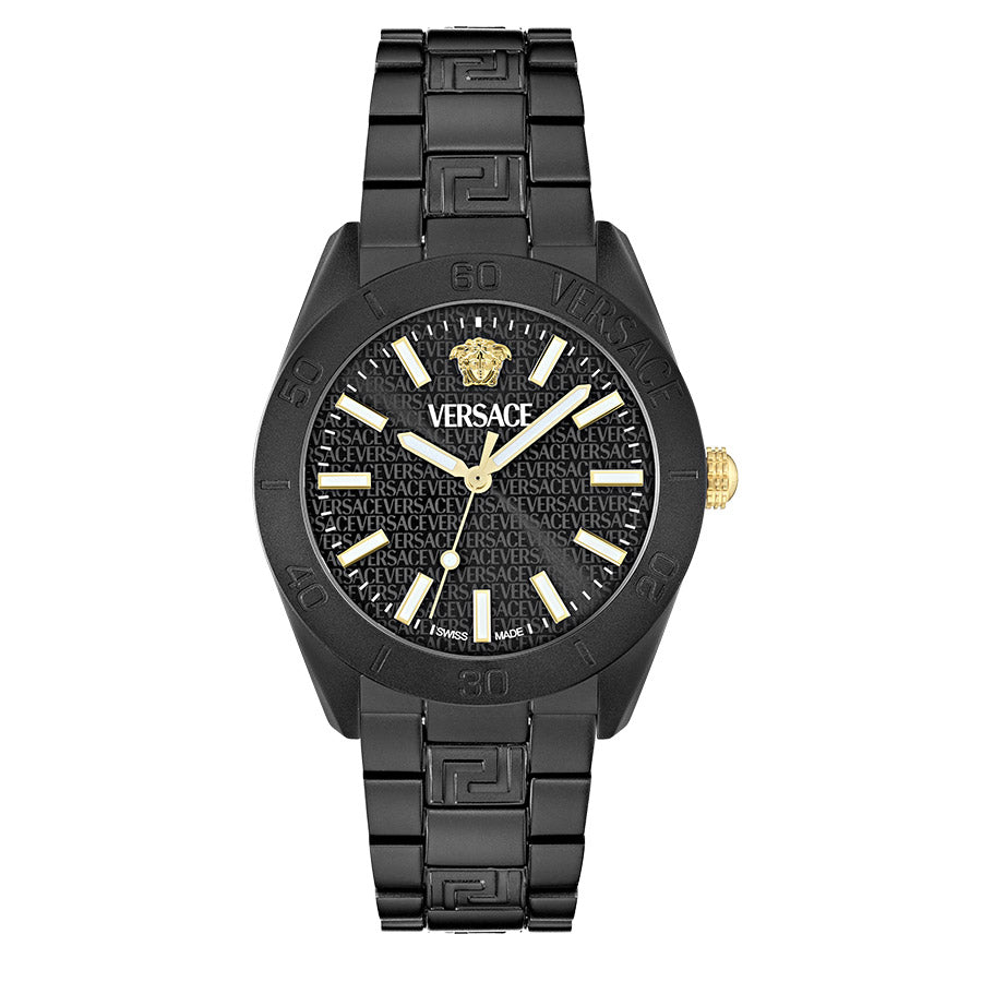 שעון Versace מקולקציית V-Dome Aluminum Bracelet Watch, שעון יוניסקס ,דגם VE0M00425
