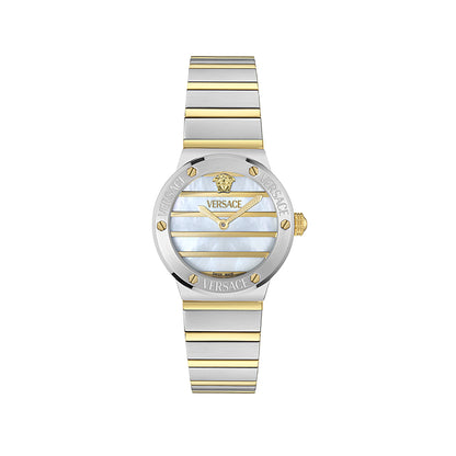 שעון Versace מקולקציית GRECA LOGO PEARL, שעון לאישה ,דגם VE0S00325