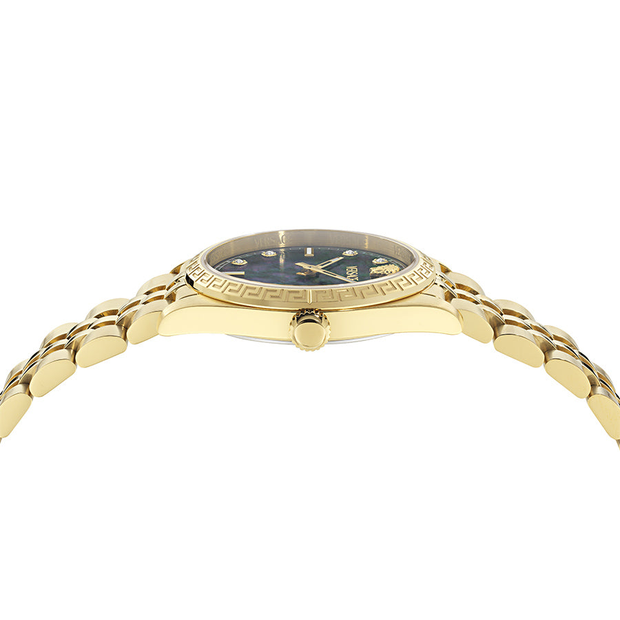 שעון עם יהלומים Versace מקולקציית MILLENYIUM LADY, שעון לאישה ,דגם VE5K00626