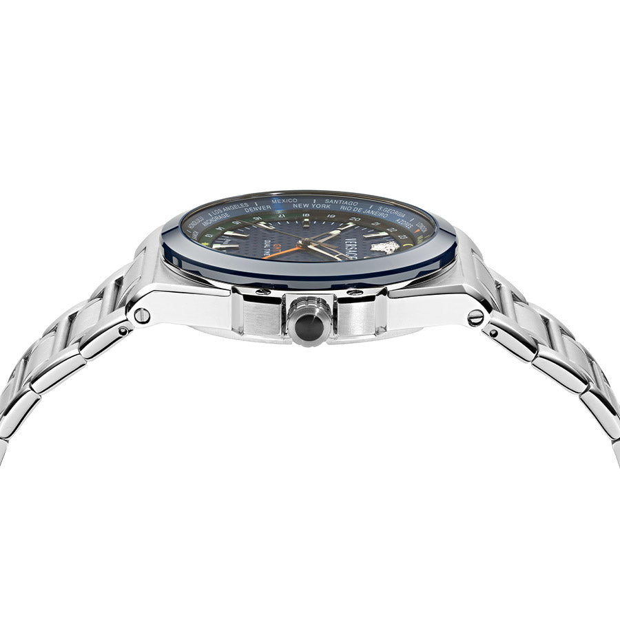 שעון Versace מקולקציית Versace Greca Reaction GMT , שעון לגבר ,דגם VE8Y00126