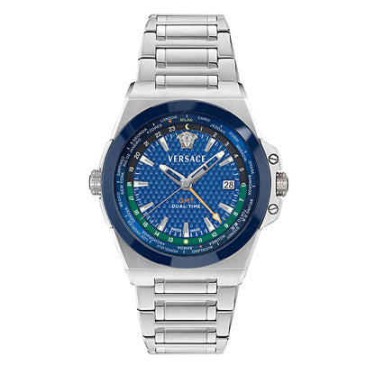 שעון Versace מקולקציית Versace Greca Reaction GMT , שעון לגבר ,דגם VE8Y00126