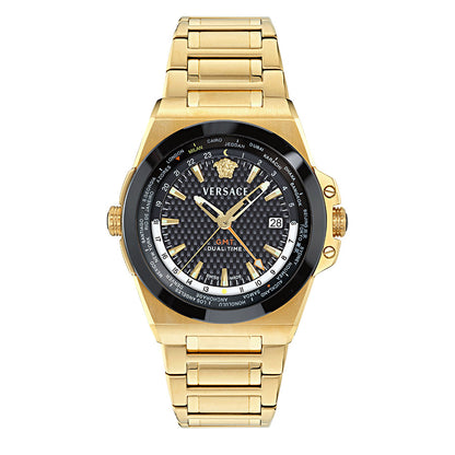 שעון Versace מקולקציית Versace Greca Reaction GMT , שעון לגבר ,דגם VE8Y00426