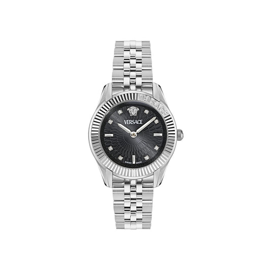 שעון Versace מקולקציית GRECA TIME WITH DIAMONDS, שעון לאישה ,דגם VE9CA0525