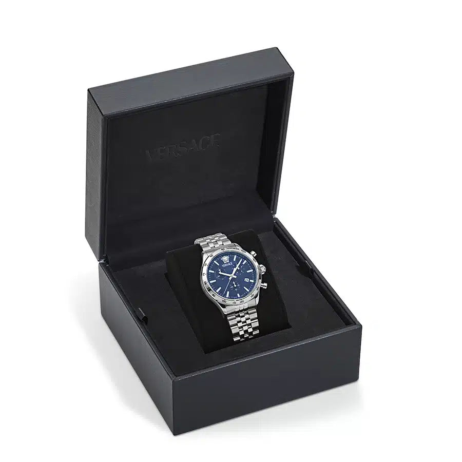 שעון Versace מקולקציית Hellenyium Chrono Petite Bracelet, שעון לגבר ,דגם VECFA0124