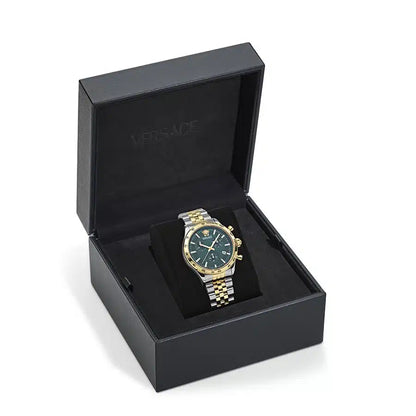 שעון Versace מקולקציית Hellenyium Chrono Petite Bracelet, שעון לגבר ,דגם VECFA0224