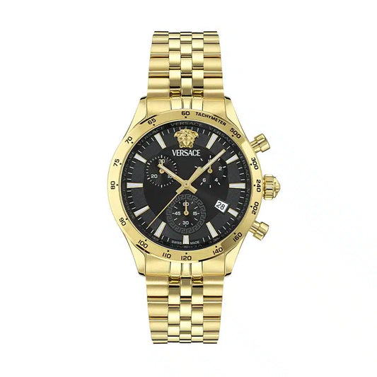 שעון Versace מקולקציית Hellenyium Chrono Petite Bracelet, שעון לגבר ,דגם VECFA052